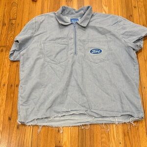 Ford Blue and White Striped Shirt